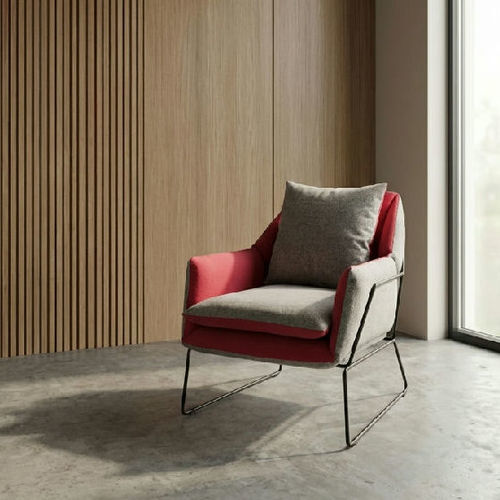 Fauteuil de bureau contemporain - AG 195 - UAB "Dzūkijos baldų fabrikas" - en tissu / ergonomique / rouge