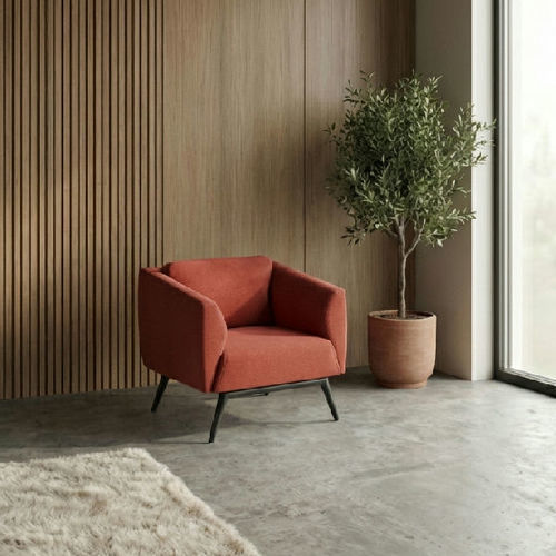 Fauteuil de bureau contemporain - AG 138 - UAB "Dzūkijos baldų fabrikas" - en tissu / ergonomique / rouge