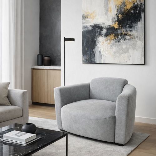 Fauteuil moderne - XSN 162 - UAB "Dzūkijos baldų fabrikas" - en tissu / en mousse de polyuréthane / personnalisable