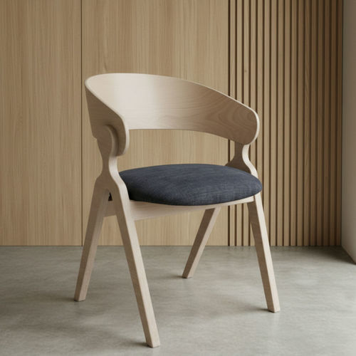 Chaise de salle à manger contemporaine - DBF 698 - UAB "Dzūkijos baldų fabrikas" - d'intérieur / en polyuréthane / en tissu