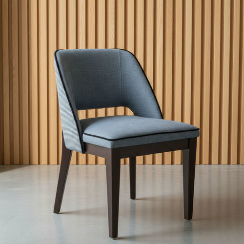 Chaise de salle à manger contemporaine - DBF 707 - UAB "Dzūkijos baldų fabrikas" - d'intérieur / en polyuréthane / en tissu
