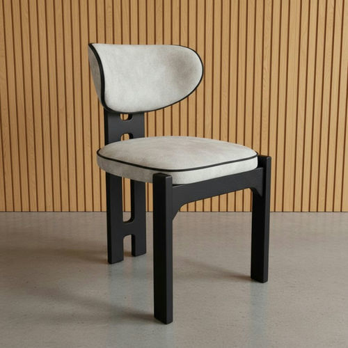 Chaise de salle à manger contemporaine - DBF 729 - UAB "Dzūkijos baldų fabrikas" - pour intérieur / en cuir / en bois massif