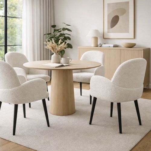 Chaise de salle à manger moderne - JZZR 845 - UAB "Dzūkijos baldų fabrikas" - d'intérieur / en bois / en tissu