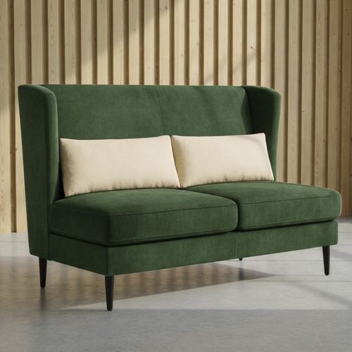 Banquette contemporaine - DBF-828 - UAB "Dzūkijos baldų fabrikas" - en tissu / en mousse / avec piètement en bois