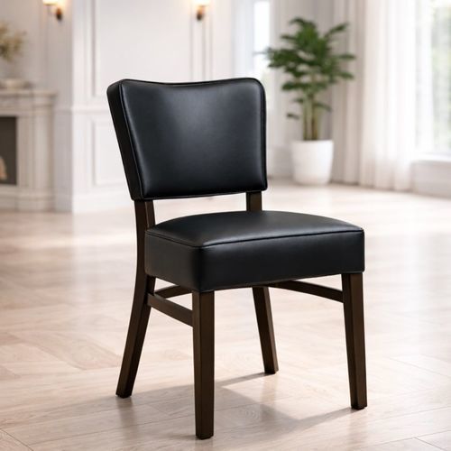 Chaise de salle à manger moderne - KP 124 - UAB "Dzūkijos baldų fabrikas" - d'intérieur / en cuir / en mousse de polyuréthane