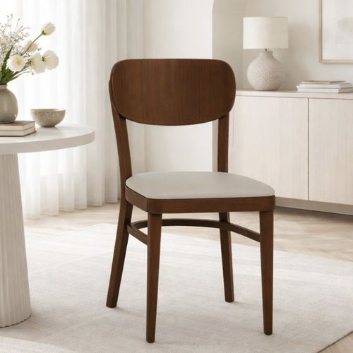 Chaise de salle à manger contemporaine - KP 127 - UAB "Dzūkijos baldų fabrikas" - pour intérieur / en cuir / en bois