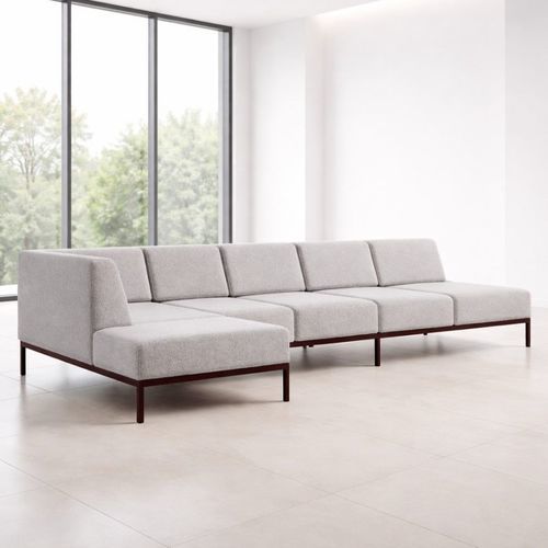 Canapé d'angle - DBF 830 - UAB "Dzūkijos baldų fabrikas" - contemporain / en tissu / en mousse de polyuréthane