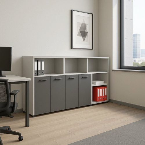 Armoire de classement basse - DBF 832 - UAB "Dzūkijos baldų fabrikas" - en MDF laqué / à tiroirs / contemporaine