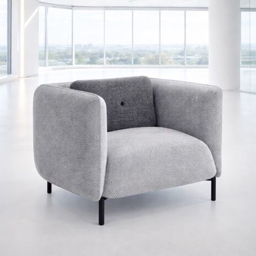 Fauteuil de bureau design organique - DBF 845 - UAB "Dzūkijos baldų fabrikas" - en simili cuir / en tissu / tapissé