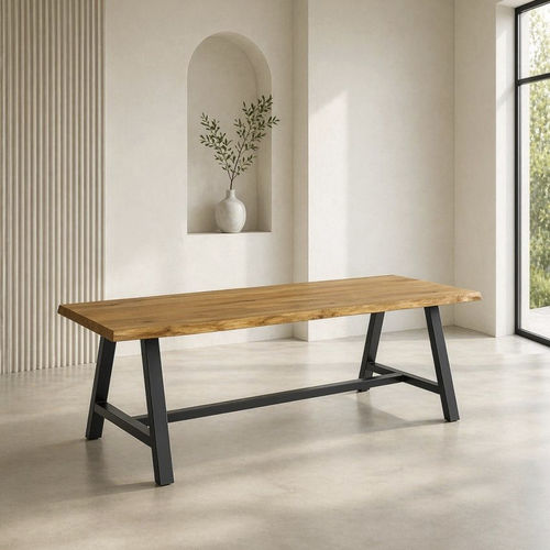 Table contemporaine - BT 137 - UAB "Dzūkijos baldų fabrikas" - en métal / en bois / avec piètement en métal