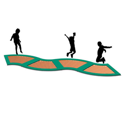 Trampoline pour aire de jeux - BOUNCY ROAD  - MACAGI s.r.l. - pour aire de jeux / modulable / pour espace public