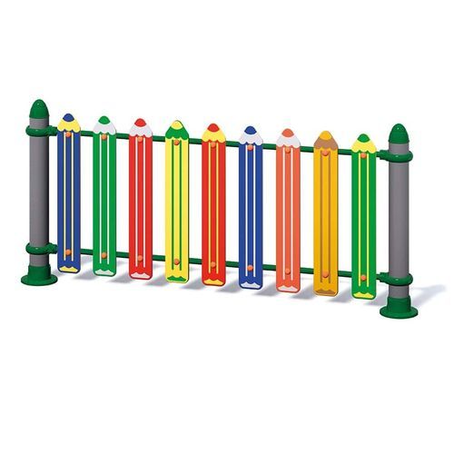 Clôture à lames - PASTELLI   - MACAGI s.r.l. - pour parc de jeux / en métal / en polyéthylène