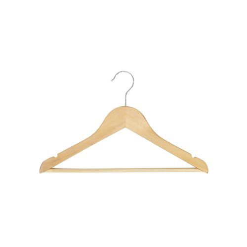 Cintre en bois verni mat - HTPAS35_NAT_C - Best Mannequins BV - en acier chromé / pour magasin de vêtements