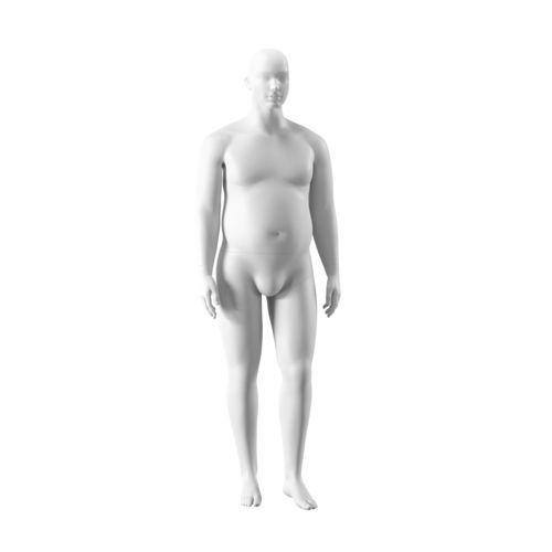 Mannequin de vitrine homme fort - MORM102H071_WH - Best Mannequins BV - abstrait / en fibre de verre / en polyester