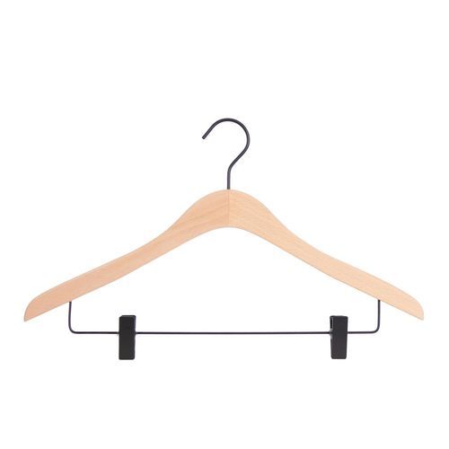 Cintre bois - HTSPC44_RAW_BL - Best Mannequins BV - pour magasin de vêtements
