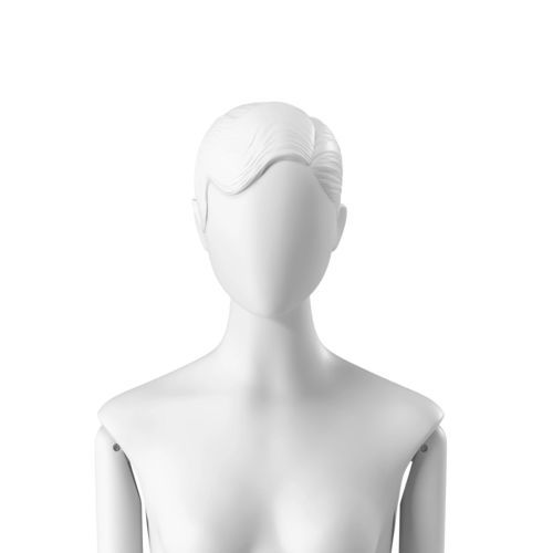 Tête mannequin femme - Abstract woman's head with stylised hair - Best Mannequins BV - abstrait / en bio-composite / en résine
