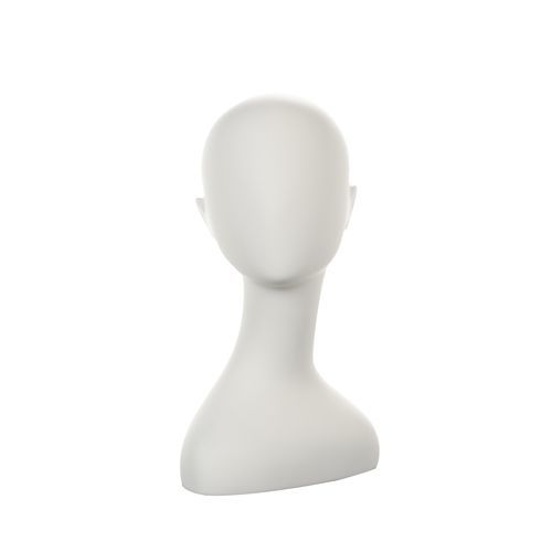 Tête mannequin femme - TW018_IWH - Best Mannequins BV - abstrait / en fibre de verre / blanche