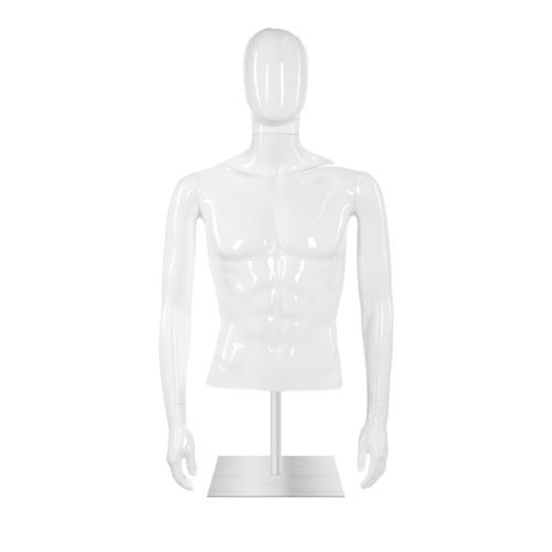Buste mannequin homme - COSMT9TOM_WH+HG - Best Mannequins BV - abstrait / en ABS / en plastique