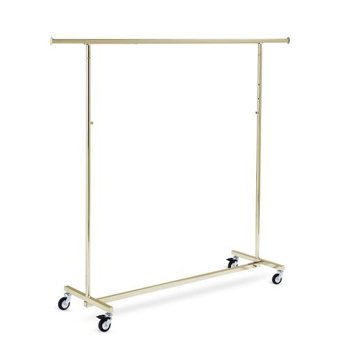 Portant contemporain - TF-524Q1C-80_GO - Best Mannequins BV - en laiton / en acier / à roulettes