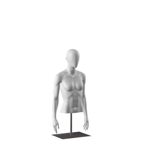 Buste mannequin femme - INSF251H101_GR3 - Best Mannequins BV - sport / en satin / en nickel