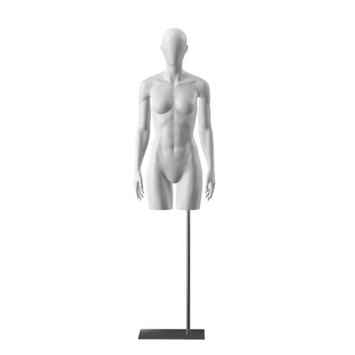 Mannequin de vitrine femme - INSF201H101F_GR3 - Best Mannequins BV - sport / en acier / gris clair