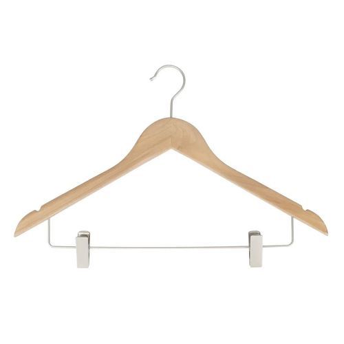 Cintre en nickel - Fashion Wood & Stainless steel - Best Mannequins BV - bois / en bois verni / en chrome