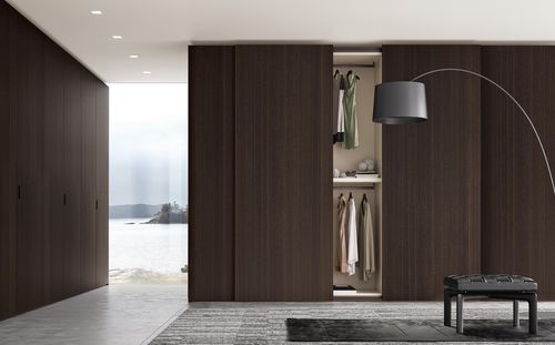 Armoire moderne - ANTA LISCIA - benedetti MOBILI - en bois / à portes battantes / à porte coulissante