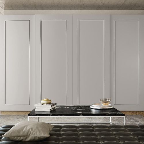 Armoire contemporaine - LUNAR - benedetti MOBILI - en bois / à portes battantes / à porte coulissante