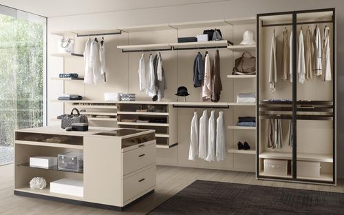 Dressing contemporain - ARIA - benedetti MOBILI - en bois / en verre / à portes coulissantes