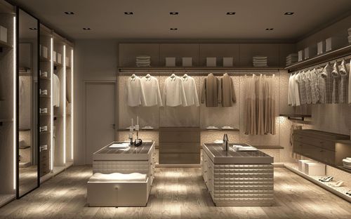 Dressing contemporain - butterfly - benedetti MOBILI - en bois / avec éclairage intégré