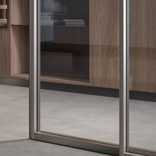 Système coulissant en aluminium - ALBA - benedetti MOBILI - pour porte