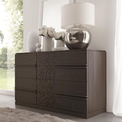 Commode contemporaine - TUAREG TRAFORO - benedetti MOBILI - en bois / personnalisable / rectangulaire
