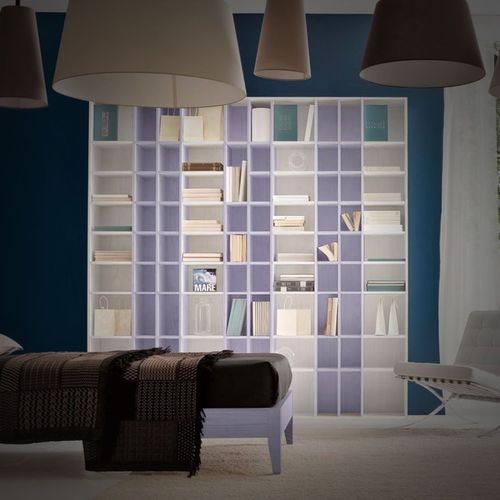 Bibliothèque contemporaine - AMICI - VT/YW  - benedetti MOBILI - en bois / blanche