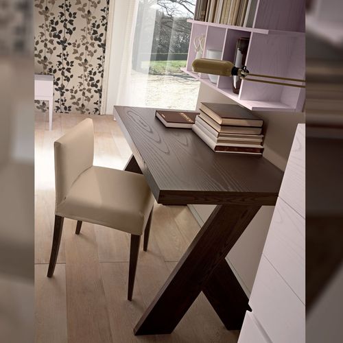 Bureau sur pied - AMICI - LC - benedetti MOBILI - contemporain / en bois / droit