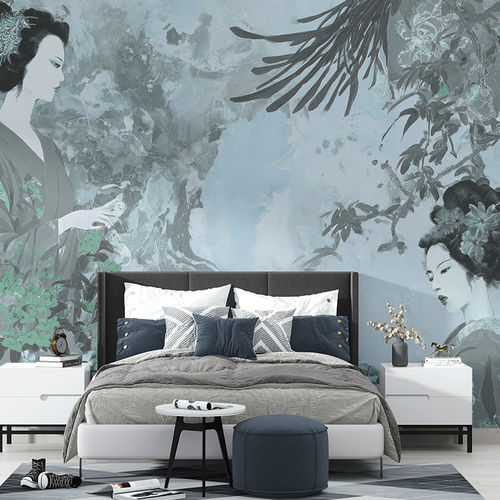 Papier peint contemporain - GARDEN TALE - jaWalls - panoramique / figuratif / à motif scène