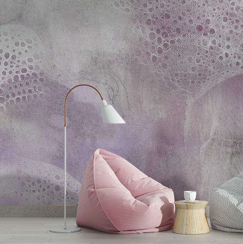 Papier peint contemporain - AERIAL MESH - jaWalls - en textile non-tissé / personnalisable / à motif personnalisable