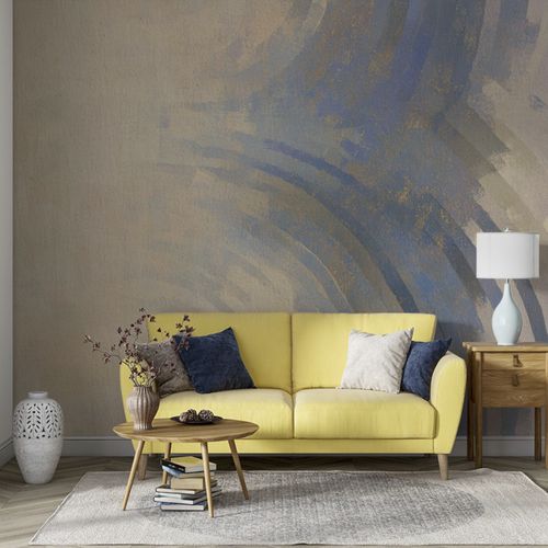 Papier peint contemporain - GENTLE FLOW - jaWalls - en textile non-tissé / personnalisable / aspect papier peint