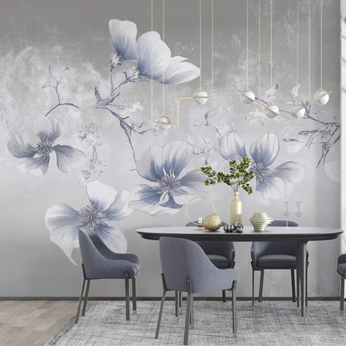 Revêtement mural pour intérieur - WHISPERING PETALS - jaWalls - d'intérieur / en fibre naturelle / en tissu