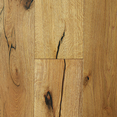 Parquet contrecollé - HERCAS-BUR010 - lesna - en chêne / brossé / huilé