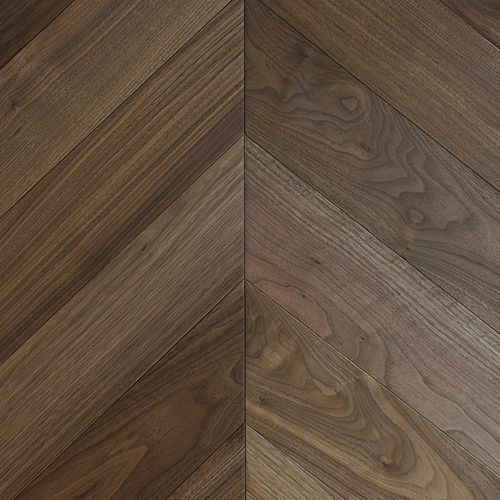 Parquet contrecollé - HERALP-MER010 - lesna - en noyer / point de Hongrie / mat