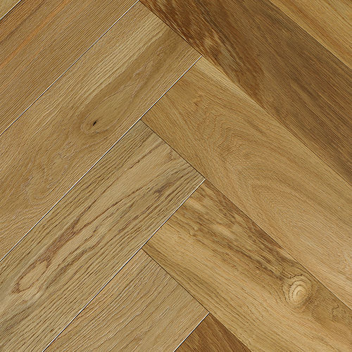Parquet contrecollé - HERALP-CAN011 - lesna - en chêne / à batons rompus / brossé