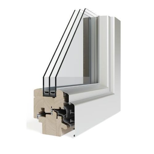 Fenêtre bois-alu - DRITARE DRU &amp; ALUMIN - lesna - à triple vitrage / acoustique / à isolation thermique