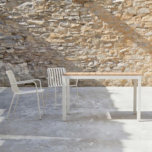 Table à manger contemporaine - NA&Iuml;S - TICKET FOR THE MOON - en métal / en acacia / en bois massif