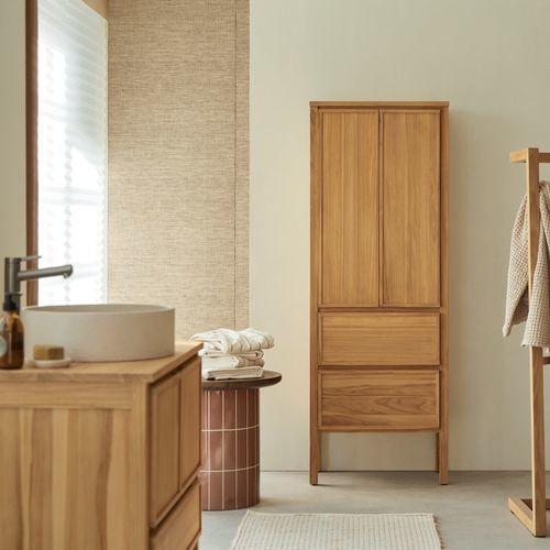 Meuble colonne de salle de bain - JANE - TICKET FOR THE MOON - contemporain