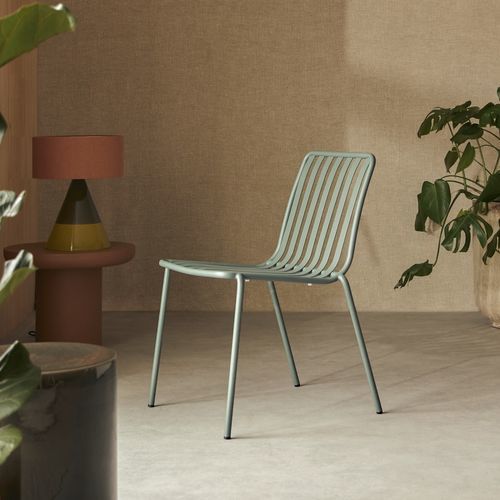 Chaise contemporaine - GABY - TICKET FOR THE MOON - pour intérieur / de terrasse / en métal peint
