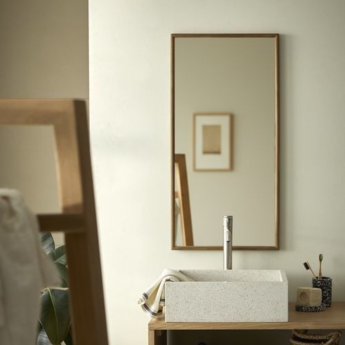 Miroir de salle de bain suspendu - PACO - TICKET FOR THE MOON - pour sanitaire / rustique / vertical