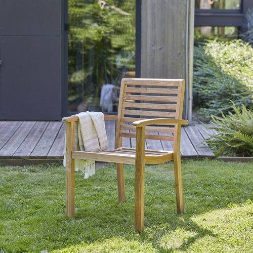 Fauteuil contemporain - ANDRIA - Tikamoon - en teck / en bois massif / en bois massif