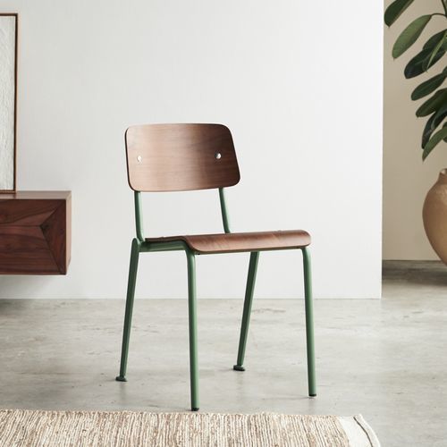 Chaise contemporaine - MIO - Tikamoon - pour cuisine / de salon / en noyer