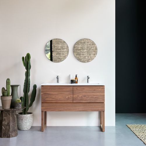 Meuble de salle de bain contemporain - EDGAR - Tikamoon - pour sanitaire / pour toilette / en noyer