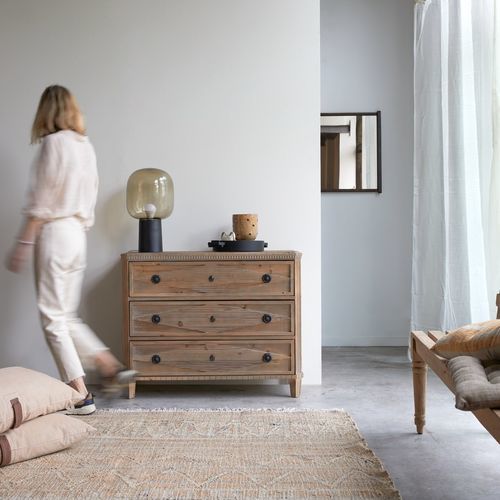 Commode contemporaine - EMILY - Tikamoon - en pin / avec rangement / écolabel FSC